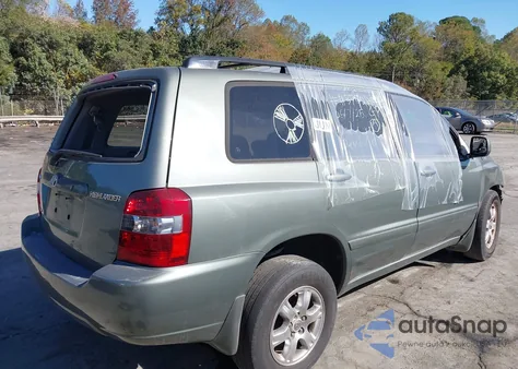 2005 Toyota Highlander V6 z USA, uszkodzony, nr VIN JTEEP21A550096215